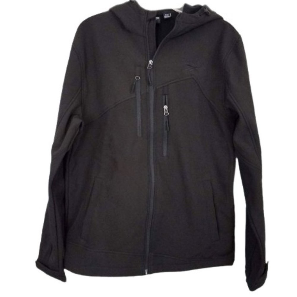 REEBOK Black Zipper Hoodie Jacket Outerwear - NWT Men's M
